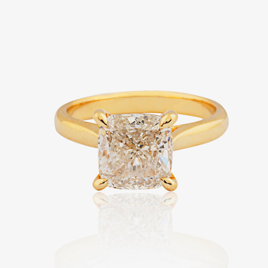 Timeless Cushion Cut Solitaire Ring