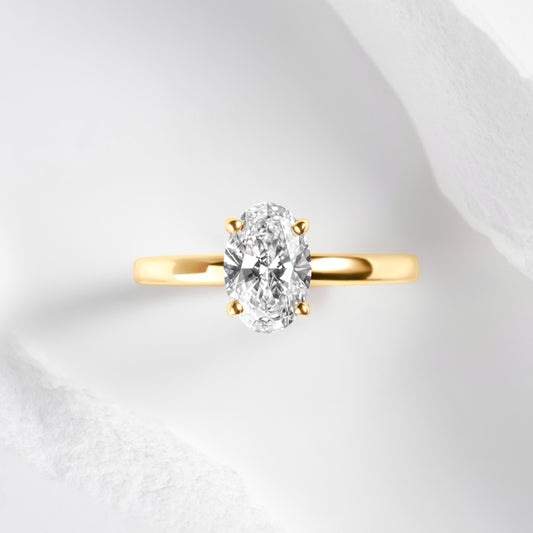 Timeless Oval Solitaire Ring