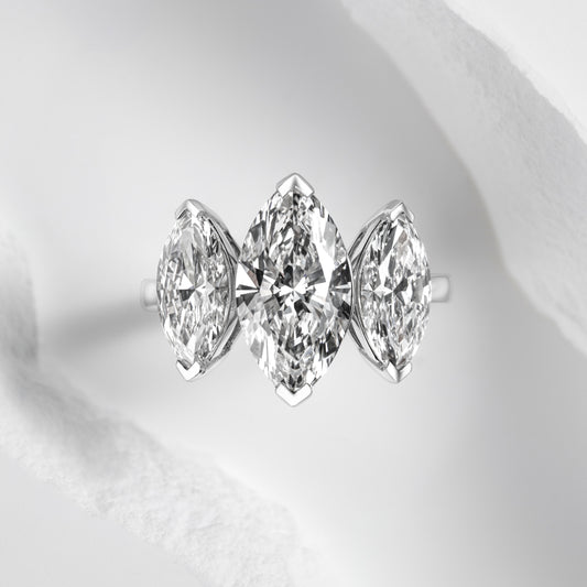 Timeless Trilogy Marquise Ring