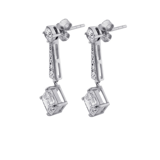 Sealed With A ‘X’ Asscher Earrings