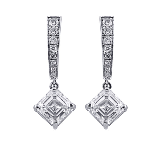 Sealed With A ‘X’ Asscher Earrings