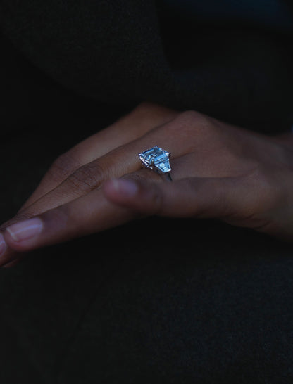 Sealed With A ‘X’ Asscher Ring - Lab Editions