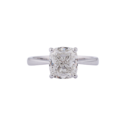 Aetherius Cushion Solitaire with Tapered Shank Ring